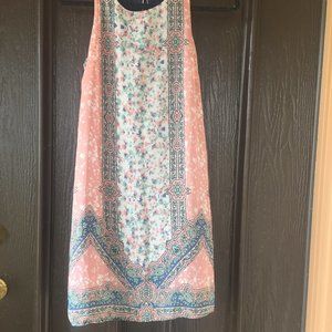 IZ Byer Lined Sleeveless Floral Dress